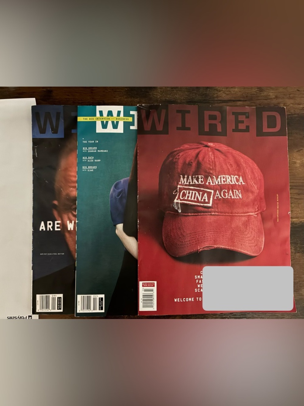(3) Wired Magazine Editions Jan-April 2026 and Sep/Oct 2025